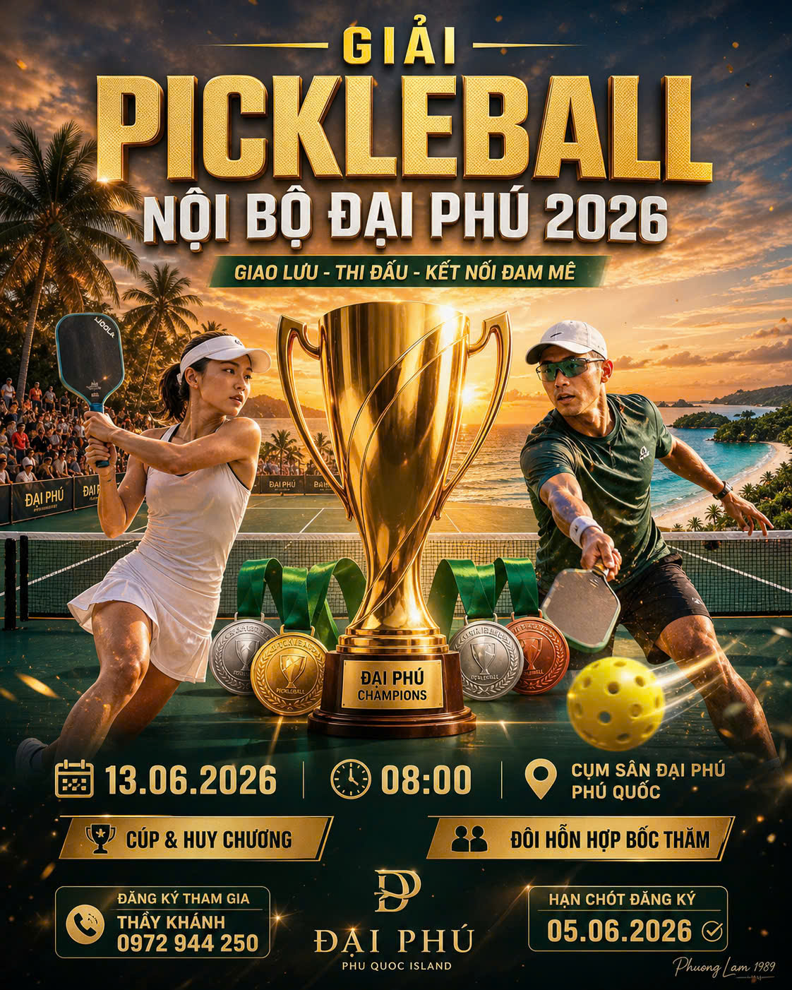 GIẢI PICKLEBALL NỘI BỘ ĐẠI PHÚ 2026